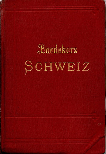 Baedeker's Schweiz antikvár