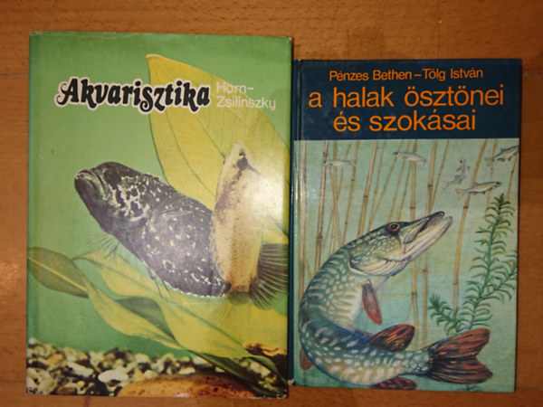 Pénzes Bethen-Tölg István, Horn-Zsilinszky: 2 könyv a halakról: A halak ösztönei és szokásai, Akvarisztiika antikvár