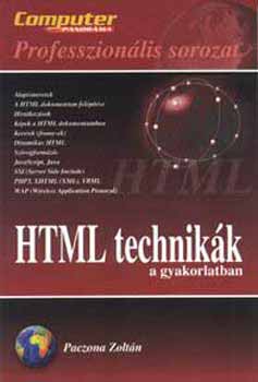 Paczona Zoltán: HTML technikák a gyakorlatban antikvár