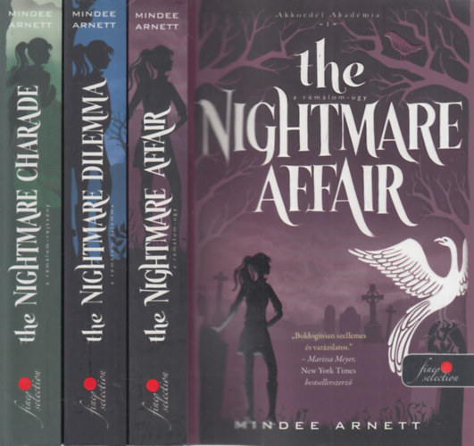 Mindee Arnett: Akkordél Akadémia 1-3: / The Nightmare Affair - Rémálom-ügy / The Nightmare Dilemma - A rémálom-dilemma / The Nightmare Charade - A rémálom-rejtvény/ antikvár