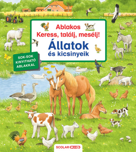 Ablakos Keress, találj, mesélj! - Állatok és kicsinyeik akciós termékkép 1