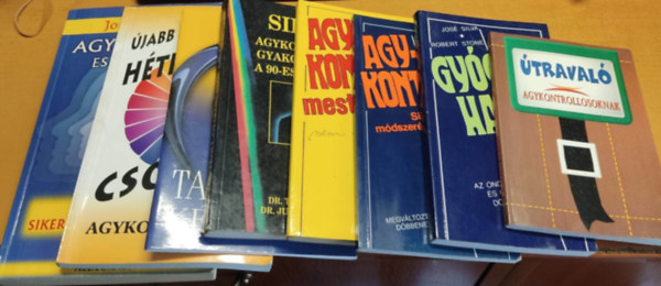Dr. Domján László-Sólyom Ildikó (szerk.), José Silva, Philip Miele, ...és még sokan mások: 10 db Agykontroll: Útravaló agykontrolosoknak; Gyógyíthatsz; Agykontroll Silva módszerével; Agykontroll mesterfokon; Agykontroll-gyakorlatok a 90-es évekre; Tanfolyami kézikönyv; Az agykontroll megteremtője: Vallás és agykontroll?: Tanfolyami kézikönyv? antikvár