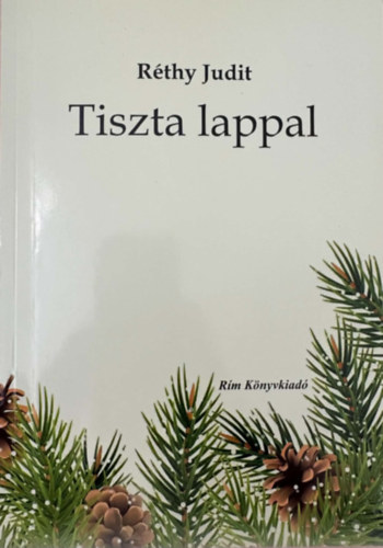 Réthy Judit: Tiszta lappal - Dedikált antikvár