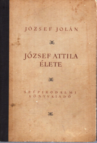 József Jolán: József Attila élete antikvár