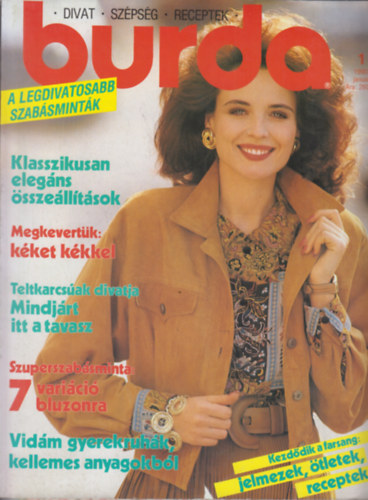 Burda 1990. január antikvár