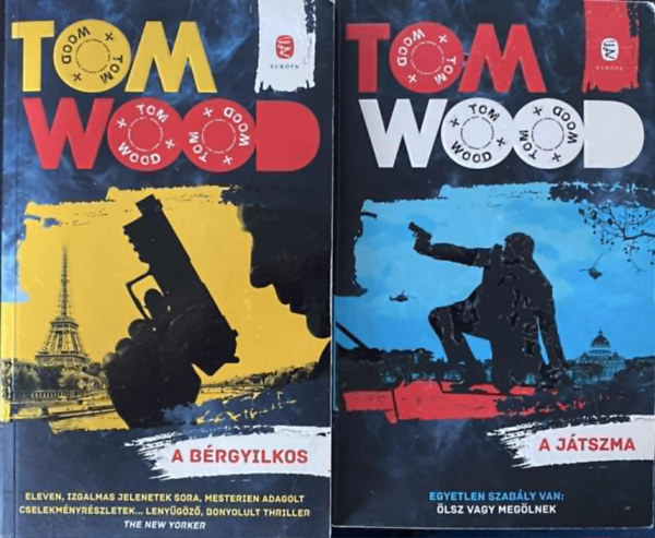 Tom Wood: 2db Tom Wood könyv: A játszma + A bérgyilkos antikvár