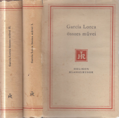 Federico Garcia Lorca: Federico García Lorca összes művei I-II. - Helikon Klasszikusok antikvár