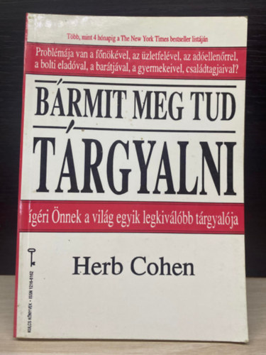 Herb Cohen, Ford.: Dr. Jánossy Ilona: Bármit meg tud tárgyalni (Saját képpel) antikvár