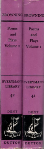 Robert Browning: Poems and Plays I-II. ( Versek és színdarabok I-II. ) antikvár