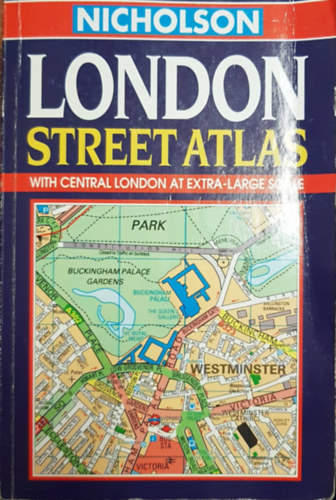 Nicholson's London Street Atlas - With Central London at Extra-large Scale antikvár
