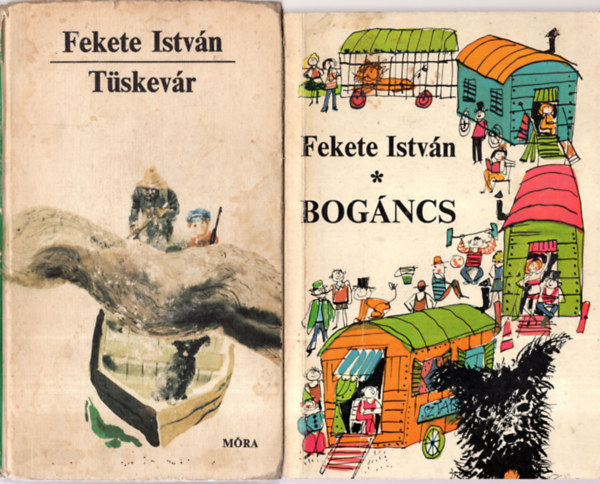 Fekete István: 2db  Fekete István könyv  ( Bogáncs+Tüskevár ) antikvár