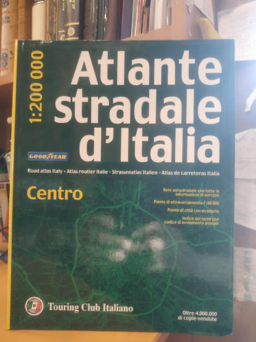 Atlante stradale d'Italia - Centro 1:200000 antikvár