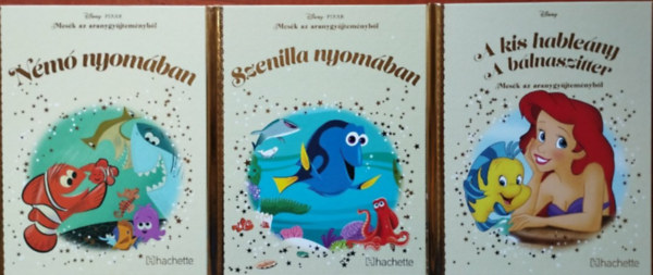 Walt Disney: 3db Mesék az aranygyűjteményből:Némó nyomában,Szenilla nyomában,A kis hableány - A bálnaszitter antikvár