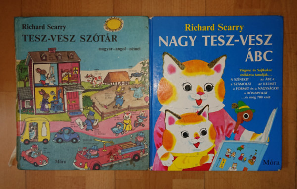 Richard Scarry: 2 nagy alakú Tesz-vesz Város: Tesz-vesz szótár, Nagy Tesz-vesz ÁBC antikvár