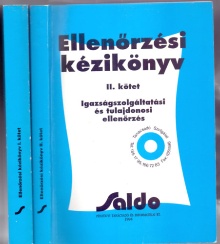 Asztalos-Balás-Bárdi-Bihary-Kolossváry-Pethőné-Rubicsek-Sibinger és még sokan mások: Ellenőrzési kézikönyv I-II. antikvár