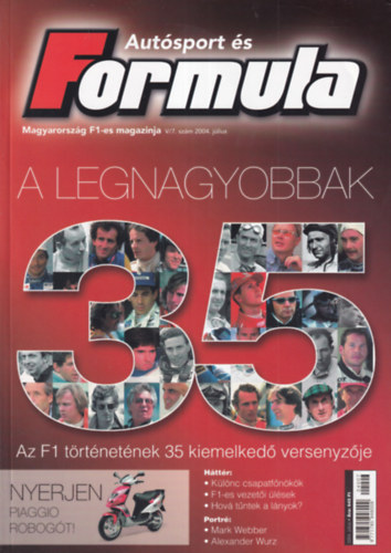 Bethlen Tamás (főszerk.): Autósport és Formula 2004. július - 2005. január számok (6 db. lapszám) antikvár