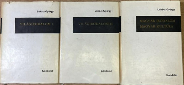 Lukács György: 2 darab Lukács György kötet: Világirodalom l-ll. - Magyar irodalom-Magyar kultúra antikvár