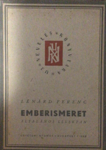 Lénárd Ferenc: Emberismeret (általános lélektan) antikvár