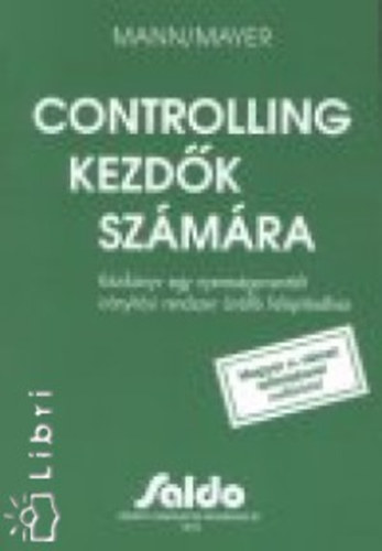 Mann; Mayer: Controlling kezdők számára antikvár