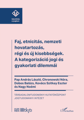 Nagy Noémi, Dobos Balázs, Chronowski Nóra, Pap András László, Kovácsszitkay Eszter: Faj, etnicitás, nemzeti hovatartozás, régi és új kisebbségek könyv