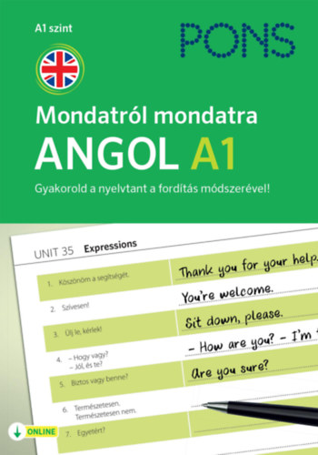 Radej, Filip, Magdalena Filak: PONS Mondatról mondatra - Angol A1 könyv