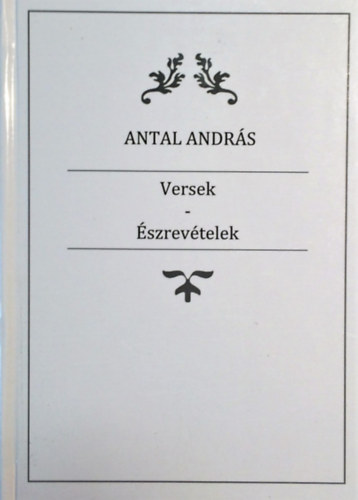 Antal András: Versek - Észrevételek antikvár