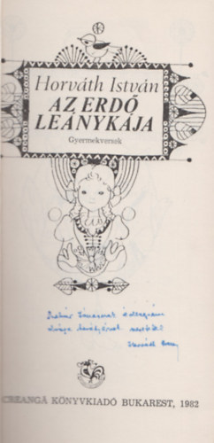 Horváth István: Az erdő leánykája (Dedikált) - Dedikált antikvár