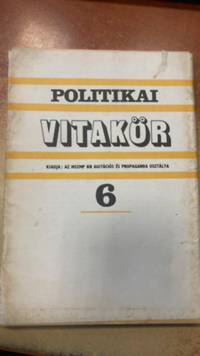 Politikai vitakör 6. antikvár