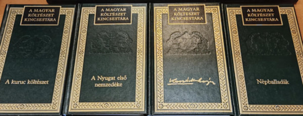 Lator László: 4 db "A magyar költészet kincsestára": A kuruc költészet + A Nyugat első nemzedéke + Kassák Lajos + Népballadák antikvár