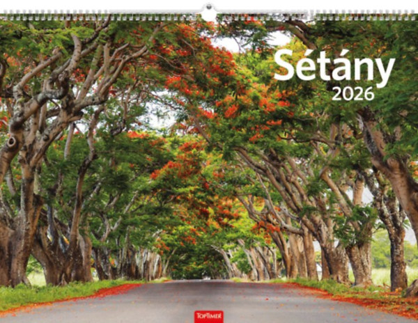 Sétány falinaptár 42x31 cm - 2026 naptár