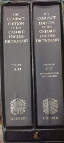 The Compact Edition of the Oxford English Dictionary A-Z antikvár
