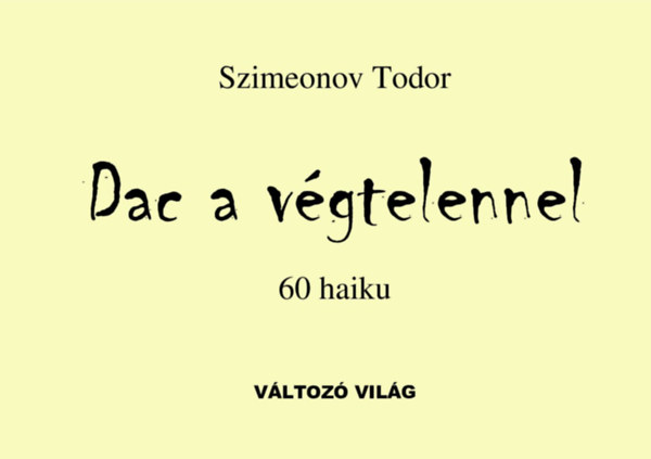 Dr. Szimeonov Todor: Dac a végtelennel könyv