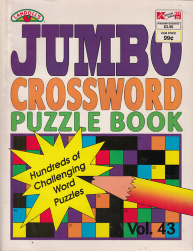 Jumbo Crossword Puzzle Book - Vol. 43. antikvár