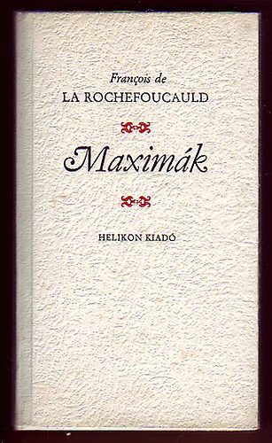 Francois de La Rochefoucauld: Maximák antikvár