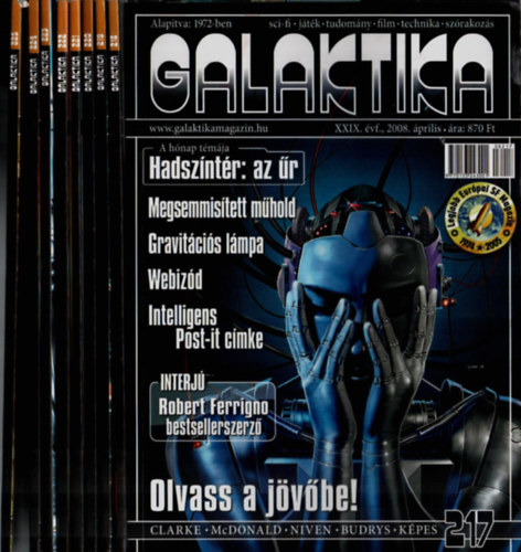Kuczka Péter (szerk.): Galaktika 217. lapszám- (április)  -  225.lapszám- (december).  ( 7 db. ) antikvár