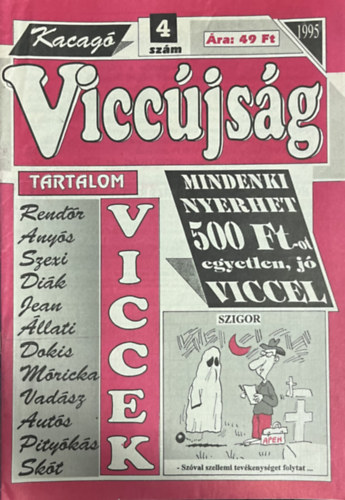 Kacagó Viccújság 1995/4. szám antikvár