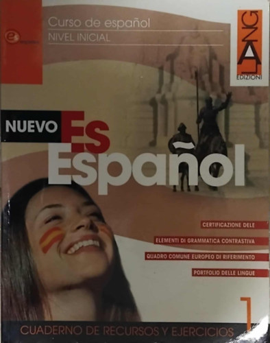 DIRECCIÓN Santiago Alcoba: Nuevo esespanol 1 nivelincial - Cuaderno de recursos y ejercicios (Lang Edizioni) antikvár