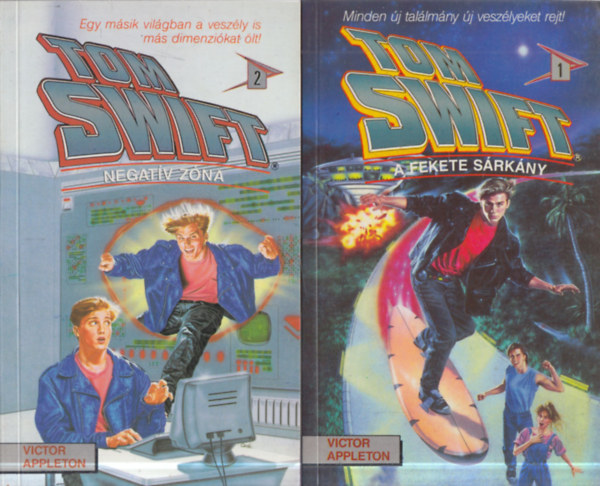 Victor Appleton: 2 db. Tom Swift (A fekete sárkány + Negatív zóna) antikvár