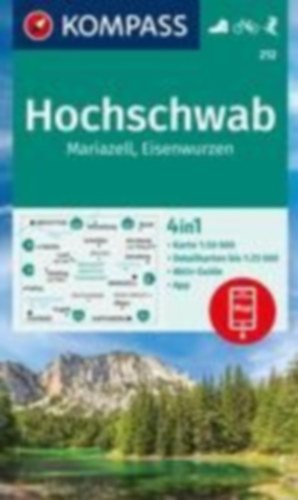KOMPASS Wanderkarte 212 Hochschwab, Mariazell, Eisenwurzen 1:50.000 idegen