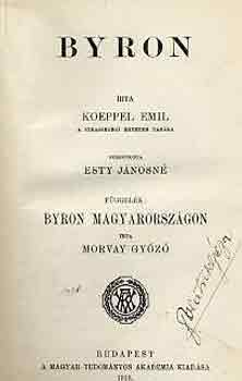 Koeppel Emil: Byron antikvár