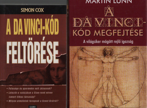 Simon Cox; Martin Lunn: A Da Vinci-kód feltörése + A Da Vinci-kód megfejtése (2 mű) antikvár