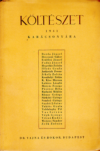 Kovalovszky Miklós (szerk.): Költészet 1941 karácsonyára antikvár