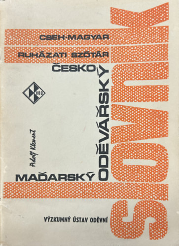 Cseh-magyar ruházati szótár antikvár