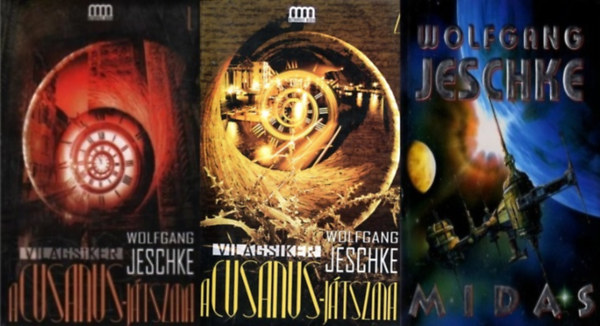 Wolfgang Jeschke: 3 db Wolfgang Jeschke  sci-fi: A Cusanus-játszma 1-2. + Midas antikvár