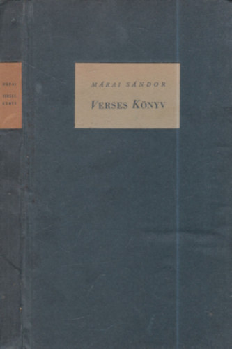 Márai Sándor: Verses könyv antikvár