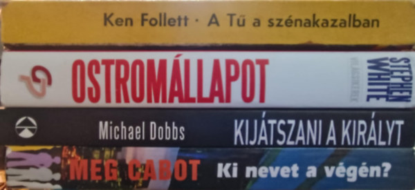 Ken Follett, Stephen White, Michael, Dobbs, Meg Cabot: Krimi könyvcsomag antikvár