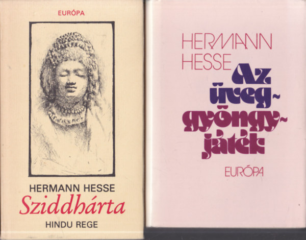 Hermann Hesse: 2 db Hermann Hesse mű: Sziddhárta + Az üveggyöngyjáték könyv