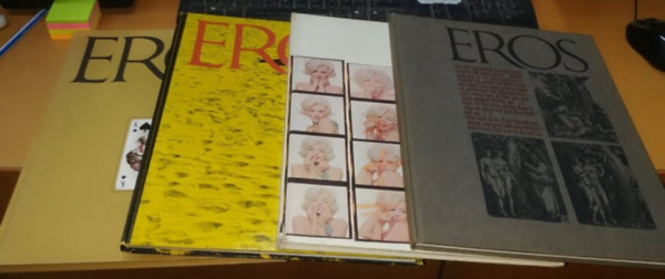 Ralph Ginzburg, Eros Magazin Inc.: 4 db Eros kiadvány, 1962, teljes évfolyam: I.-IV. : Volume One; Number One, Number Two, Number Three, Number Four könyv