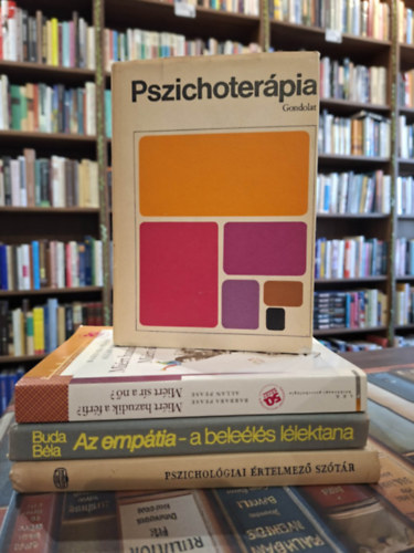Buda Béla, Allan és Barbara Pease, Bartha Lajos: 4 db pszichológia kötet, KÖNYVMENTŐ AJÁNLAT: Az empátia - a beleélés lélektana, Miért hazudik a férfi? Miért sír a nő?, Pszichológia értelmező szótár, Pszichoterápia antikvár