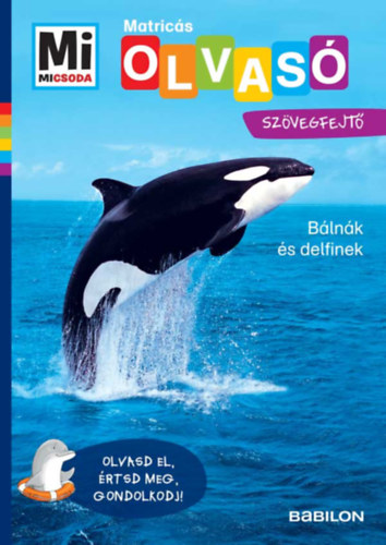 Bálnák és delfinek - Mi Micsoda Olvasó - Matricás szövegfejtő akciós termékkép 1